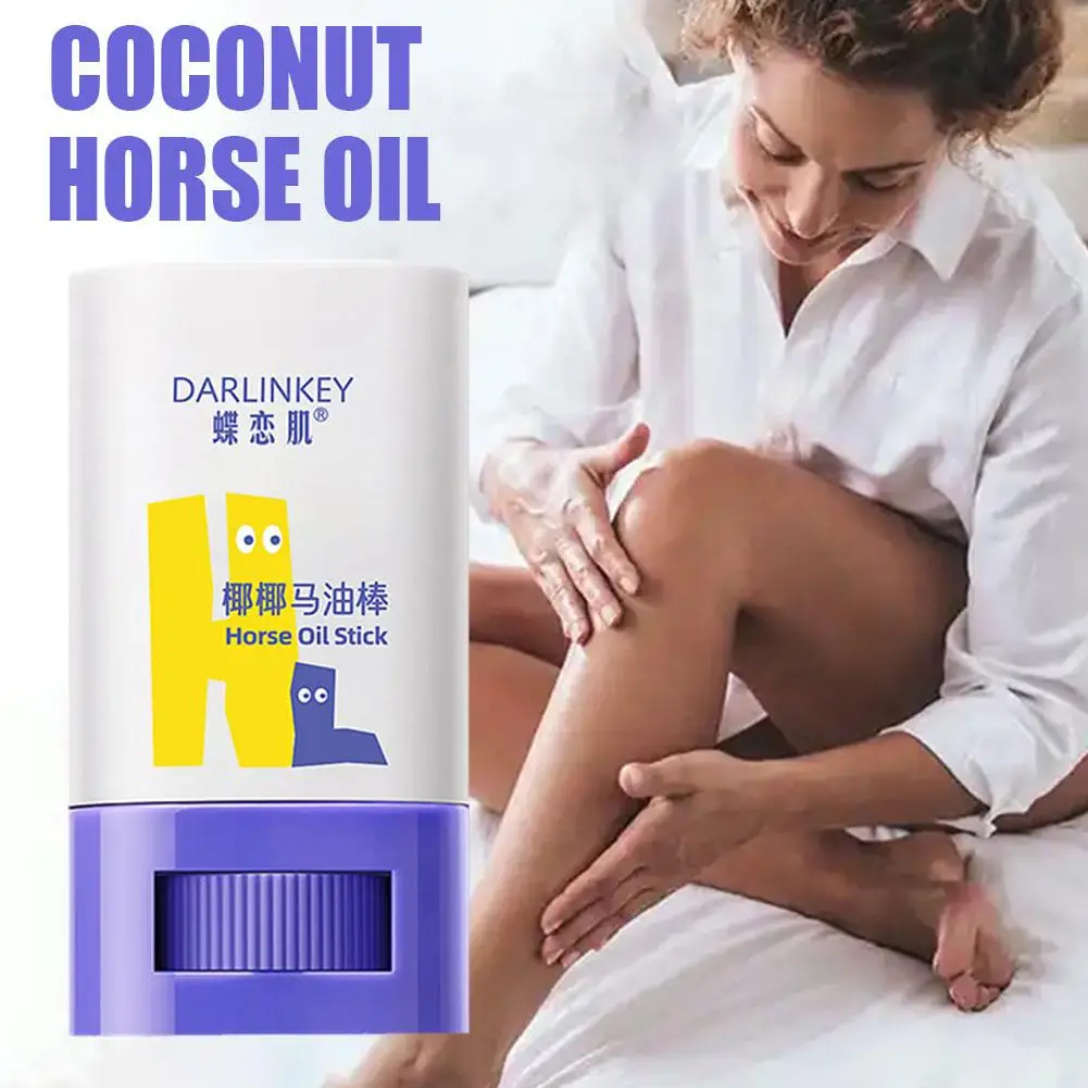 Bâton d'huile de cheval anti-gerçures, huile d'ampli hydratante pour le corps sec et peut nourrir la peau, crème à utiliser, soin apaisant, tout L4b1