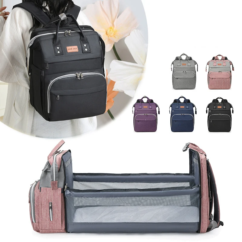 

Складная сумка для кроватки для мамы, легкая портативная большая вместительная дорожная сумка для беременных, рюкзак для детских подгузников, женская сумка для мамы