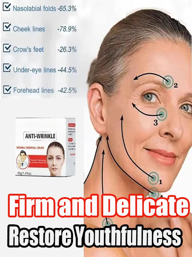 

Facial Anti-Wrinkle Serum Eliminates Wrinkles Firms Skin Removes Color Spots Diminishes Fine Lines Anti-Aging Essence Face Care