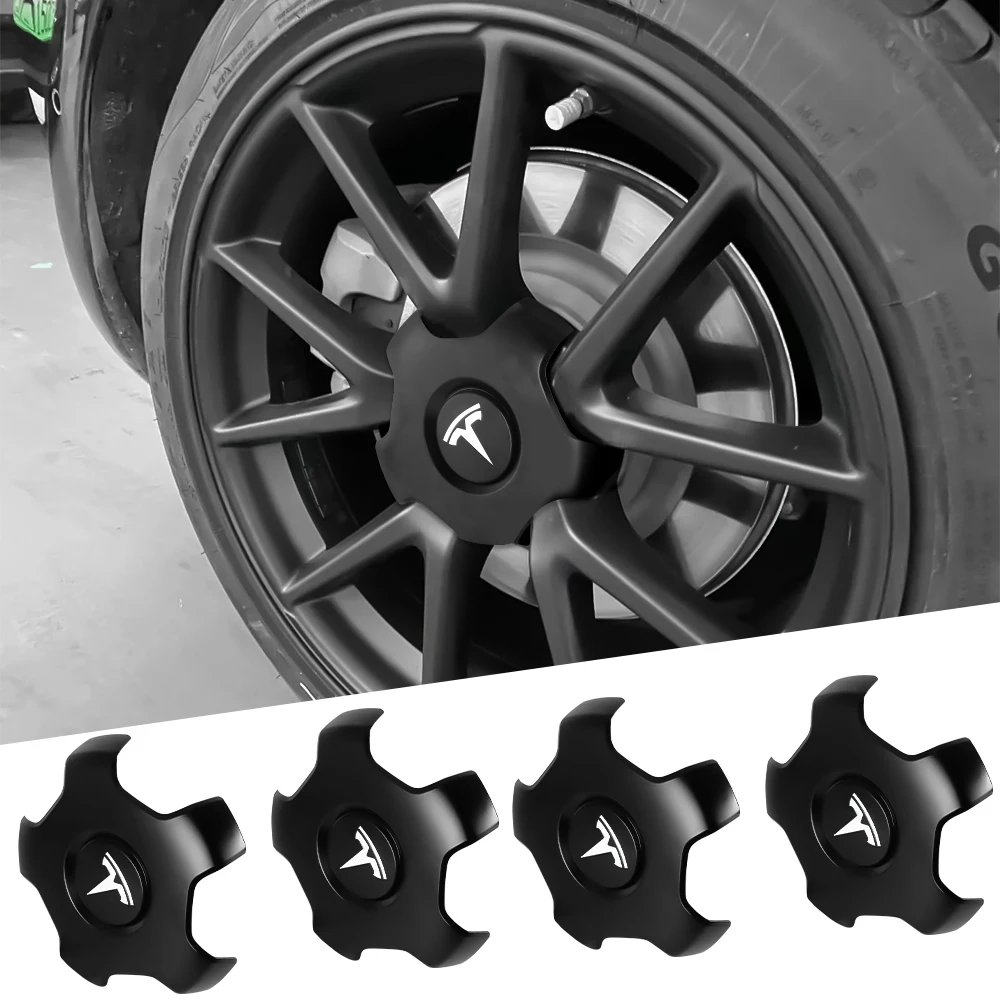 Tapa de cubierta central de rueda de coche de 180 mm para Tesla Model 3, Model Y, Model S, Model X, Cybertruck, Roadster, Space X, Juguete Auto, Huncaps
