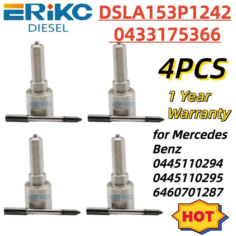

4 шт. форсунки высокого давления DSLA153P1242 0433175366 (DSLA 153 P 1242) для Mercedes Benz 0445110294 0445110295 6460701287