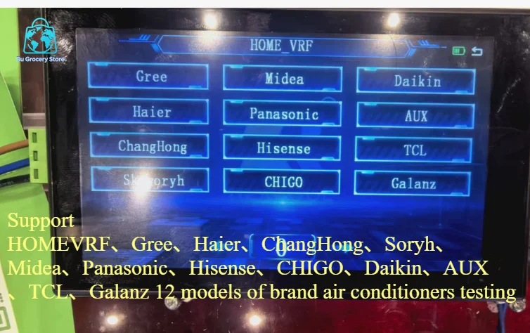 Multibrand Inverter AC Diagnostic Tool for Outdoor Unit Repair Touch Screen