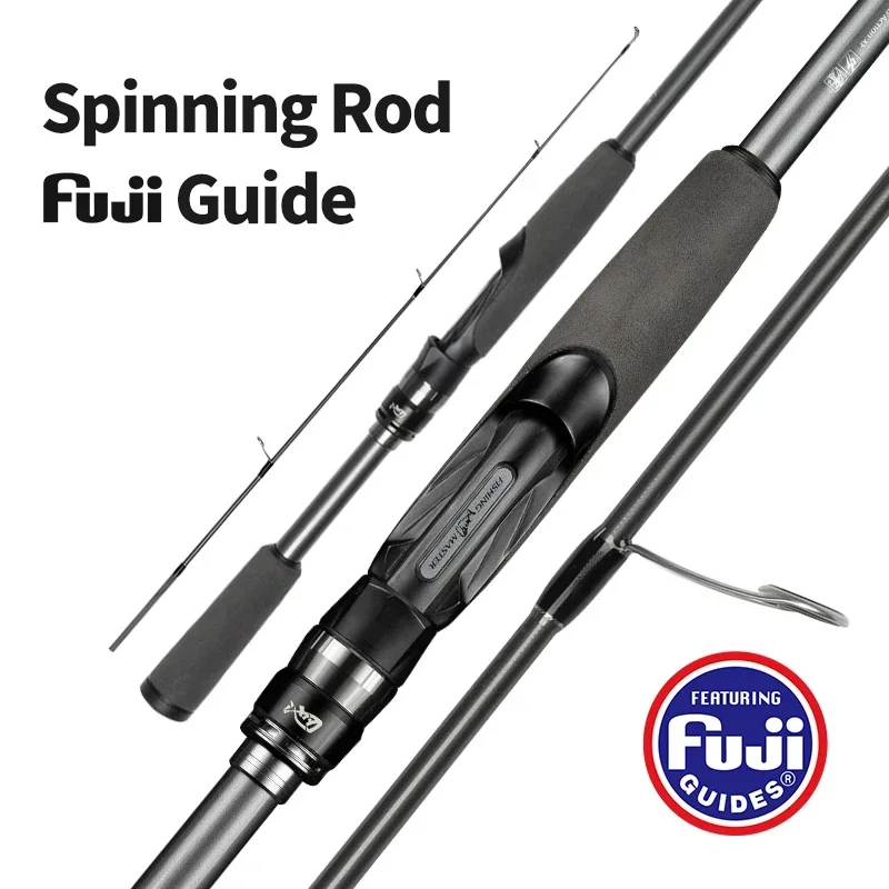 

Углеродная рыболовная спиннинговая удочка для приманки с 1,68-2,4 м, 3-секционная морская пресноводная легкая рок-рыбалка, быстрое кольцо Fuji