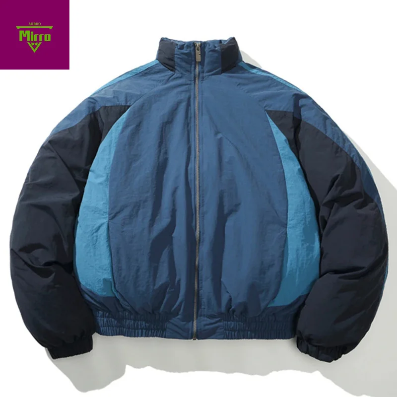 

Мужские зимние куртки, утепленные парки, пальто, лоскутные винтажные стеганые куртки в стиле Харадзюку, большие пуховики, верхняя одежда