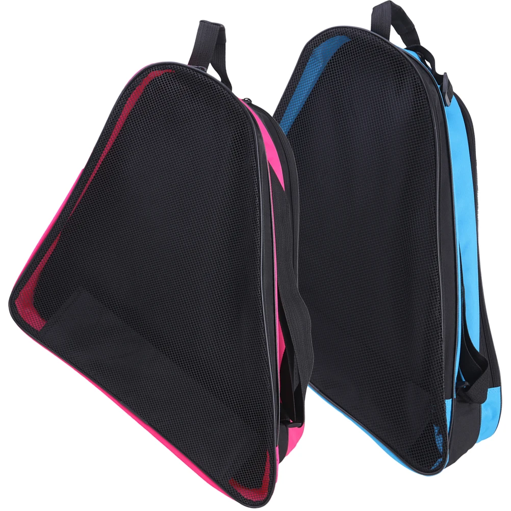 

2pcs Roller Roller Shoe Bags Backpack Inline Skating Kids Adjustable Bags Accessories Storage Durable Material Texture