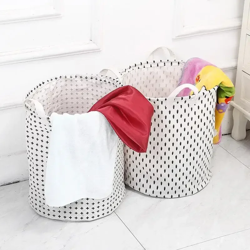 Dirty Laundry Basket Folding Large Capacity Clothing Storage Bucket Children Toy Basket Home Waterproof Organizer with Handles