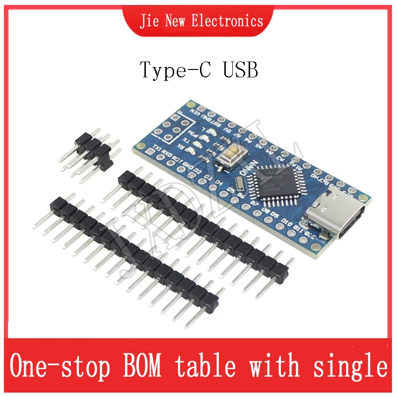 Type-C USB Nano 3.0 With Bootloader Compatible Nano 3.0 Controller For Arduino CH340 USB Driver 16Mhz Original IC ATMEGA328P