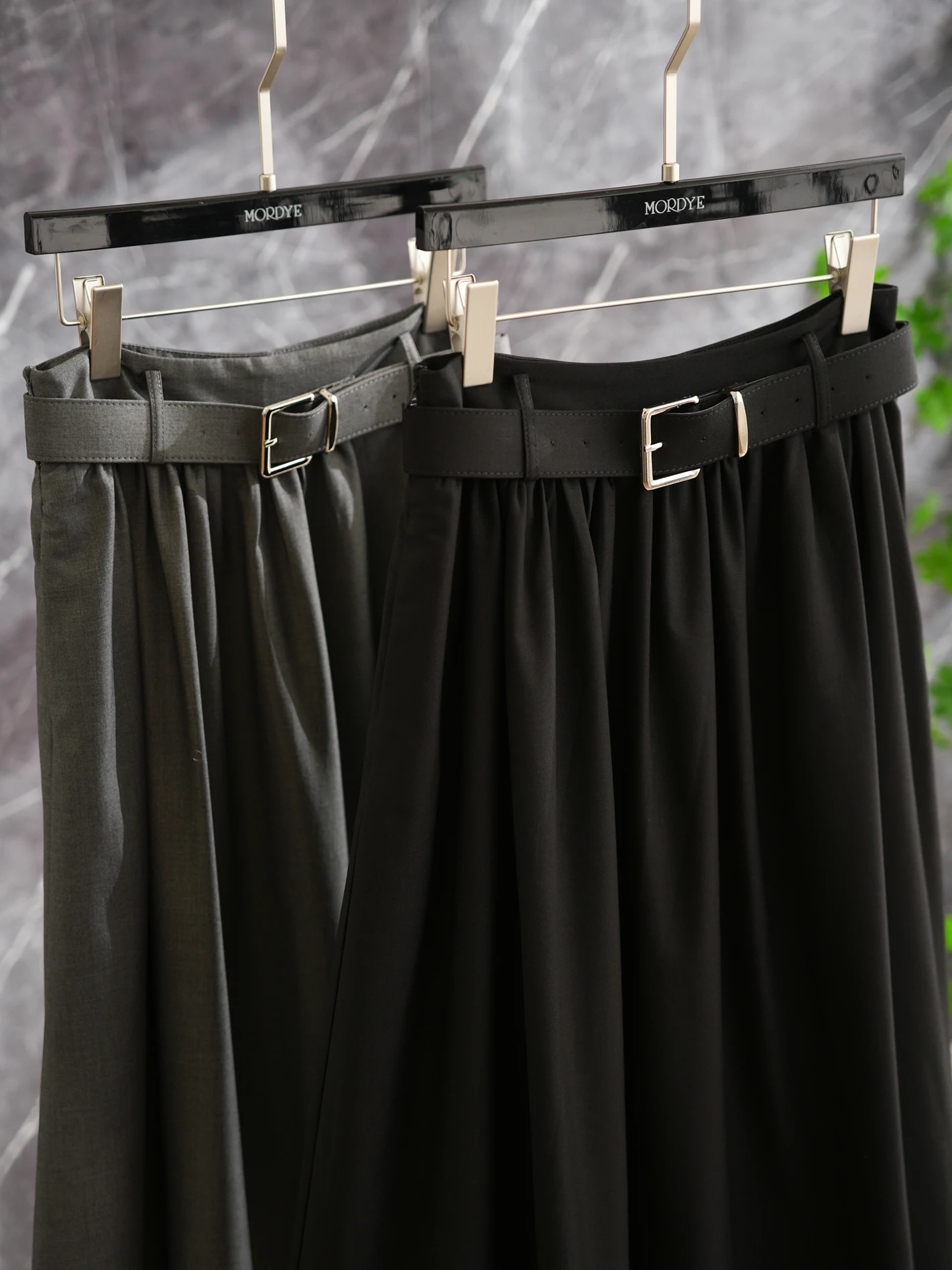 

Юбка миди А-силуэта для длительных поездок на работу, с поясом, с широким воланом, из костюмной ткани, с высокой талией, полиэстер, без стрейча, лето 2026