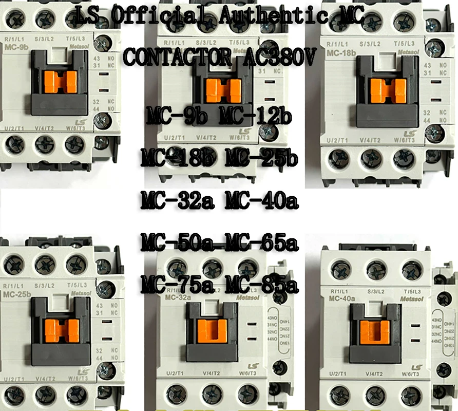 

LS Metasol AC380V Magnetic Contactor MC-9b MC-12b MC-18b MC-25b MC-32a/40a/50a/65a/75a/85a LS ELECTRIC 40A 50A 65A 75A 85A