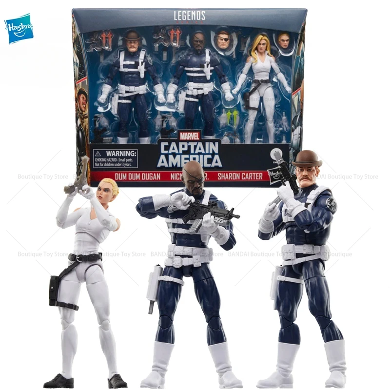 

In-Stock Hasbro Marvel Legends Series S.H.I.E.L.D. 3-Pack 6-in Action Figure Boy Birthday Gift Original Collectible Model