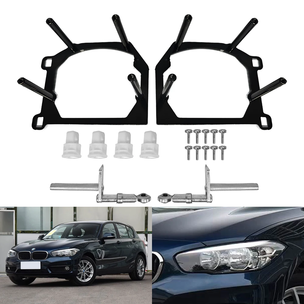 

TAOCHIS Car-Styling Adapter Frame Headlight Bracket for BMW 1 Series 2018 LED Type Headlights Hella 3R 5 Projector Lens