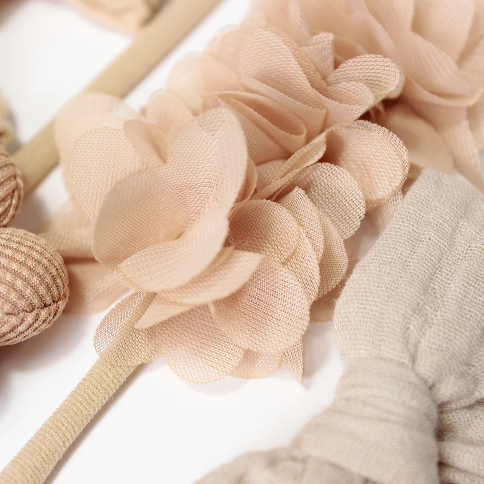 5pcs Flower Bow Cute Headband  Girl\'s Photo Party Sweet Headwear  Comfortable Soft Fashionable Exquisite Girl Hair Accessories