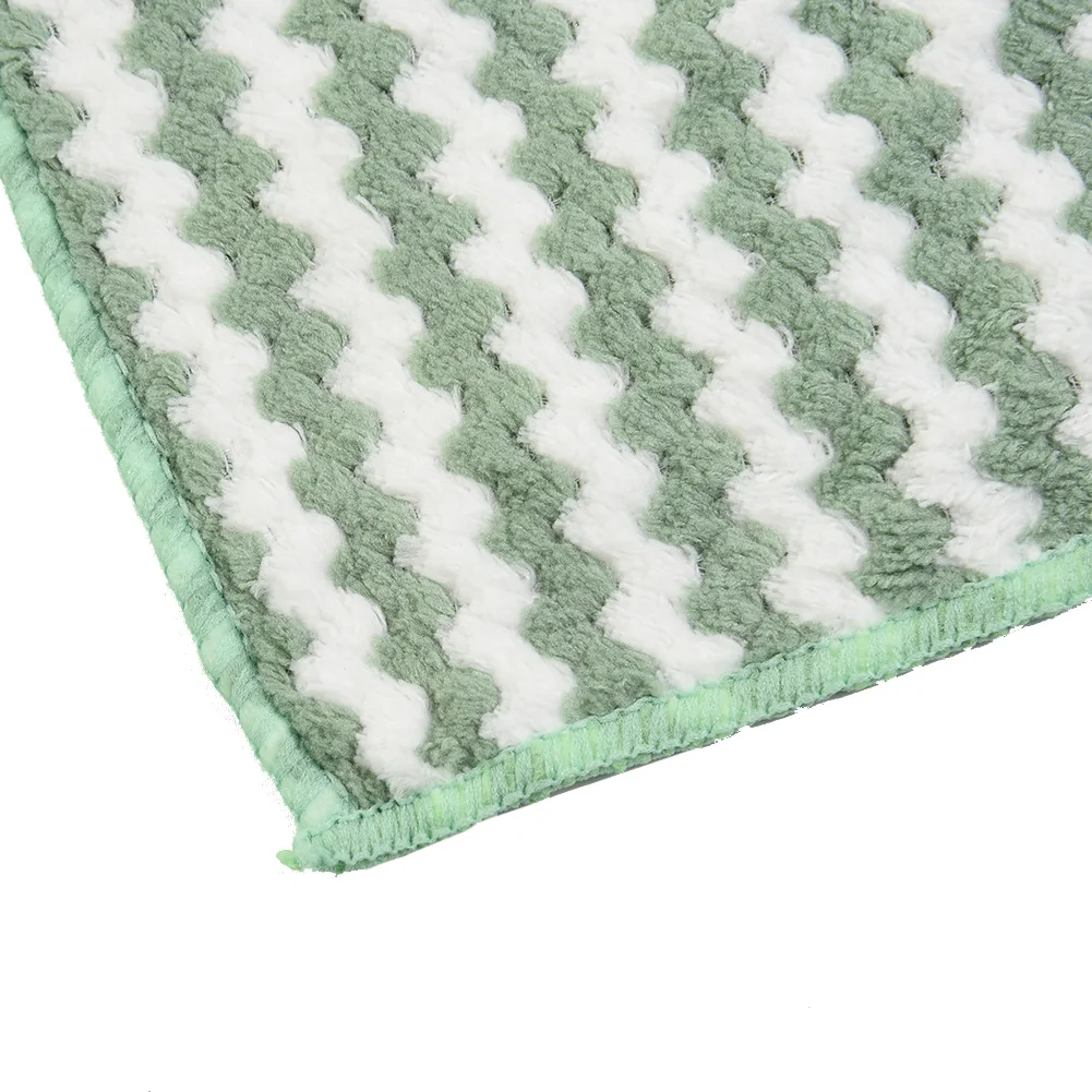 10pcs Kitchen Towels Microfibre Cleaning Cloth 25X25cm Great Absorbent Dish Car Glass Mirror Household Cleaning Gadgets