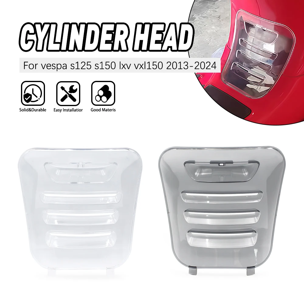 

For VESPA S125 S150 LXV VXL150 2013 - 2024 Motorcycle ABS Plastic Cylinder Head Cooling Cover Dissipation Protector Guard