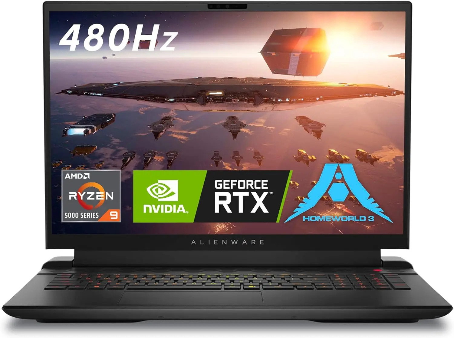 

Игровой ноутбук Alienware m18 AMD — 18-дюймовый FHD + (1920 x 1200), 480 Гц, 3 мс, поддержка 1 года премиум-класса — темная металлическая луна