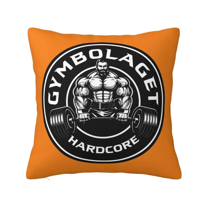 Bodybuilding Fitness Muscle Gym Cushion Cover Velvet Luxury Pillow Cases for Sofa Home Decor