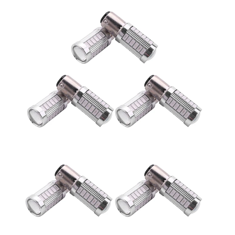 10Pcs Red 1157 P21/5W Bay15d Super Bright 33 Smd Led Auto Brake Lights Fog Lamp 21/5W Car Daytime Running Light Bulbs