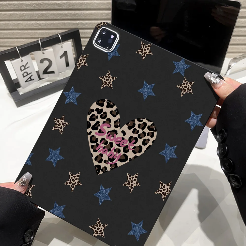 Leopard Print Heart Case For Xiaomi Redmi Pad 2 9.7 2026 Cases K Pad 8.8 2025 SE 11 8.7 Pad 2 Pro 12.1 Tablet Protective Covers