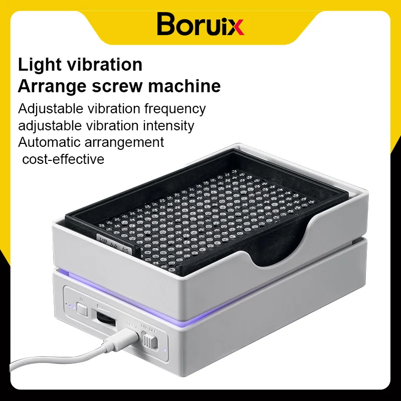 ScrewMaster BY260 Desktop Aesthetic Screw Arranging Machine Automatic Sorting Light Vibration ABS Stainless Steel
