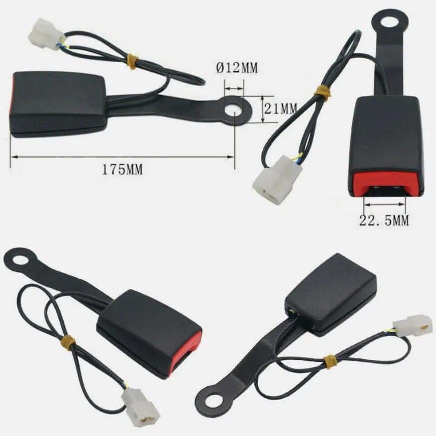 New Front Driver Seat Belt Buckle Plug Connector Warning Cable Duty Belt Camlock view 3