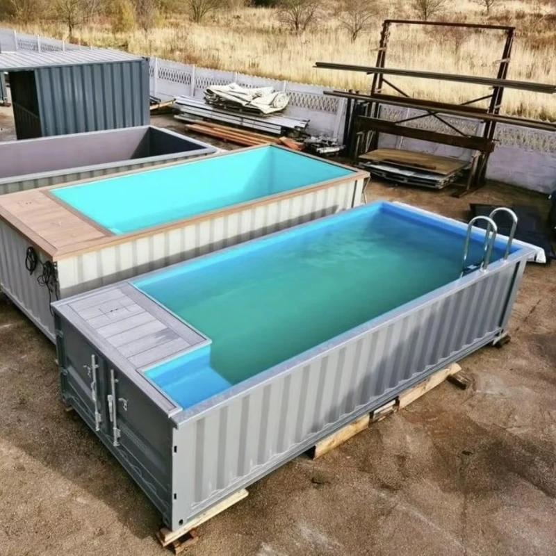 Container Swimming Pool Modular Prefab Unit with Premium Surface Finish Ideal for Luxury Residential Applications Customized