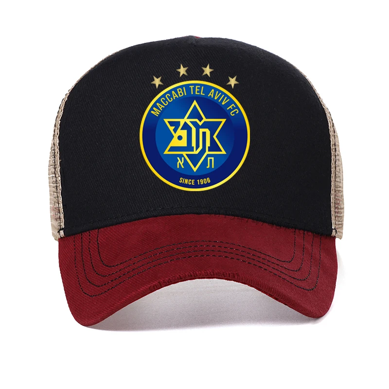 FC Hapoel Tel Aviv Print sports Baseball Cap Tel Aviv Workers Football Club men hat Fashion breathable Mesh Snapback hats