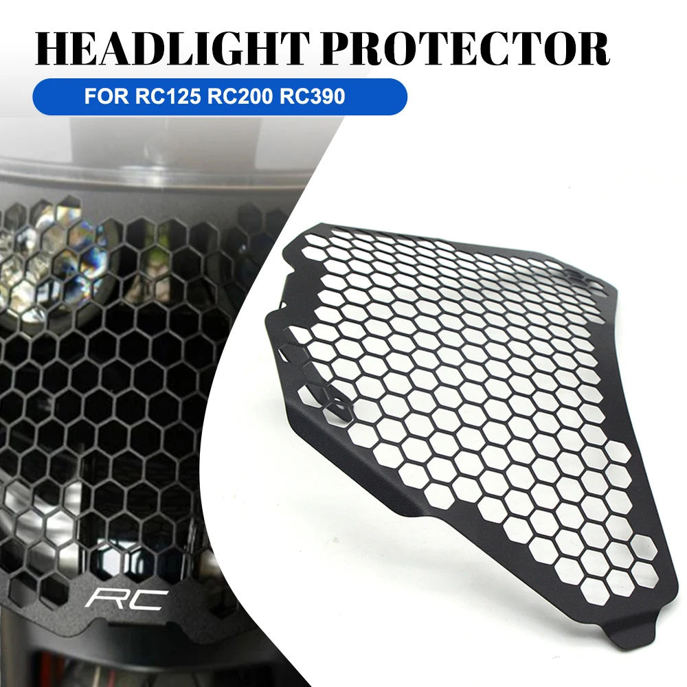 

Motocycle Accessories Headlight Protector Grill Grille Headlamp Head Light Cover For RC 390 125 200 RC390 RC125 RC200 2014-2021