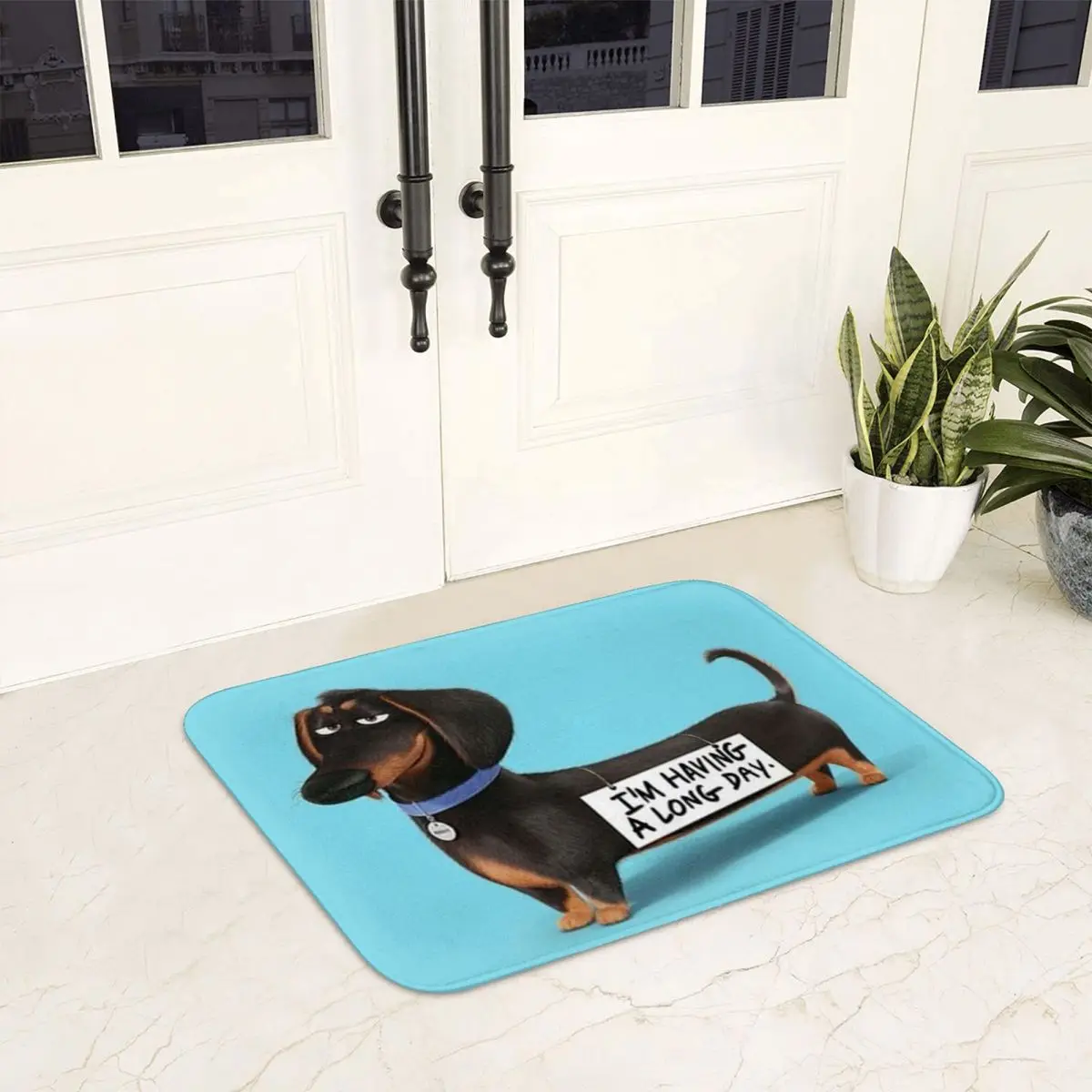 Dachshund Dog Funny Pupy Doormat Non-slip Super Absorbent Bath Mats Home Entrance Rug Kitchen Living Room Carpet Hallway Footpad