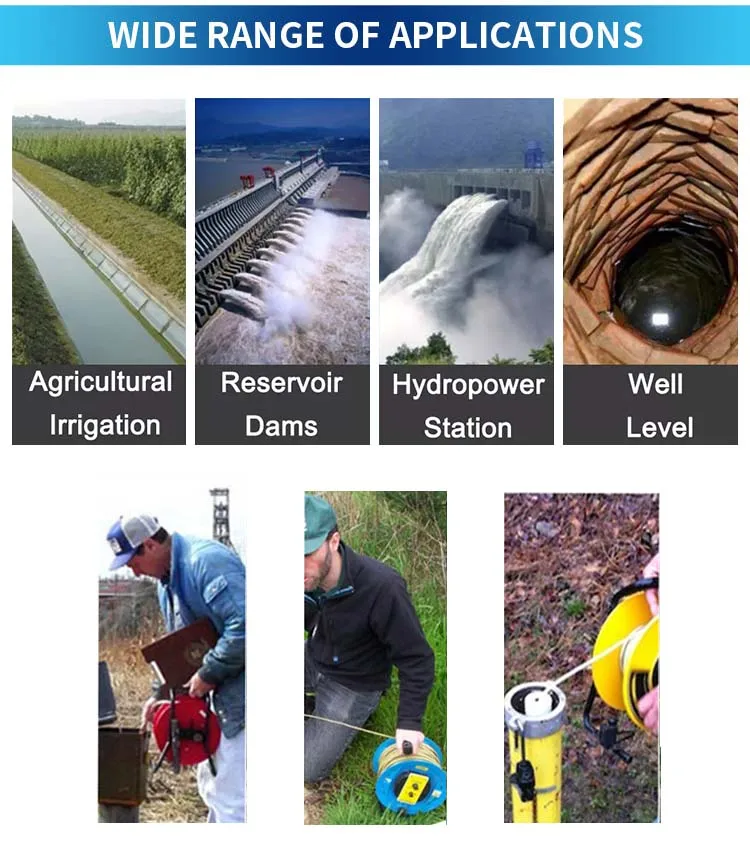 LM301 Light and Sound Alarm 9V Multimeter Battery Level Measuring Instrument Water Depth Level Meter 300m