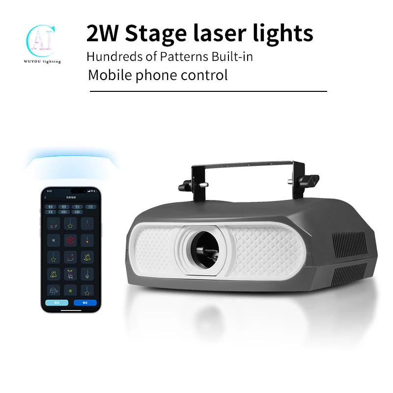 3W/5W Animated Laser Scanner, 2W Starry Sky Effect Laser Light, DJ ILDA DMX Beam Projector, suitable for discos, Christmas parti