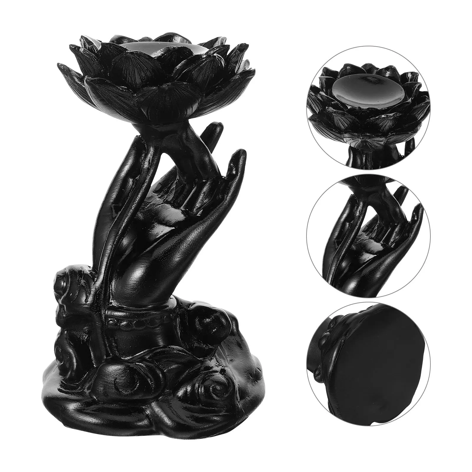 

Jade Ball Holder Crystal Display Sphere Holders Plant Base Resin Decorative Sculpture Stand