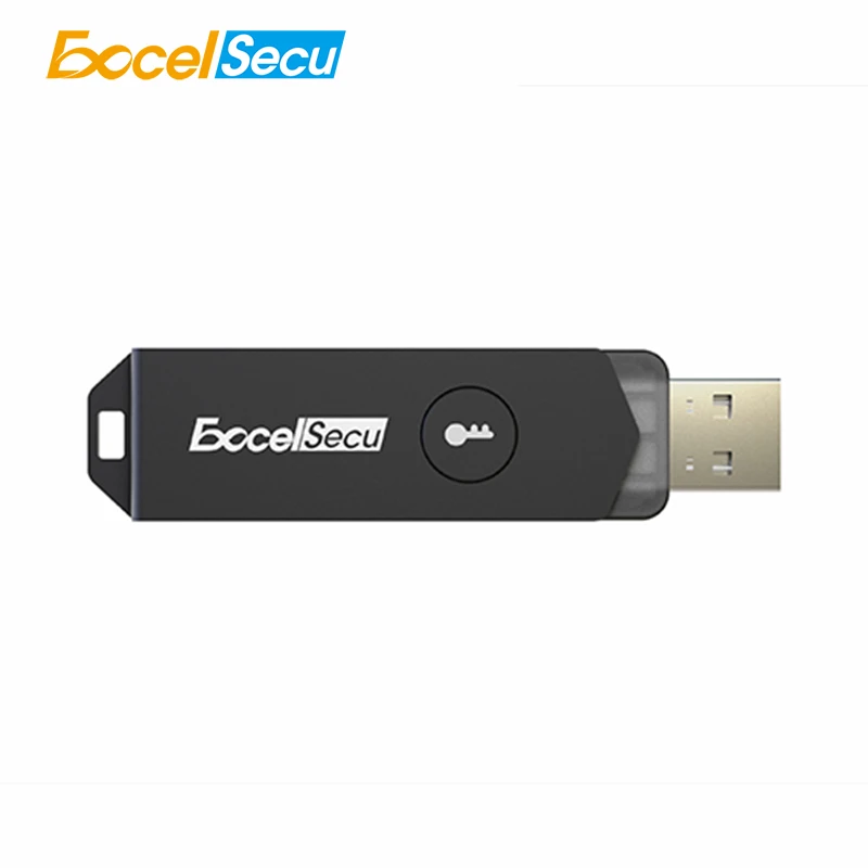 Excelsecu FIDO2 NFC Security Key Cryptography Passwordless Two-factor Authentication Portable Durable Standard Hid Device