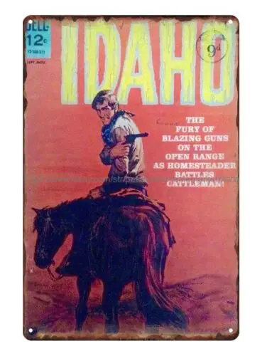 Айдахо-No.2. Металлический жестяной знак в винтажном стиле, сентябрь-ноябрь 1963 года