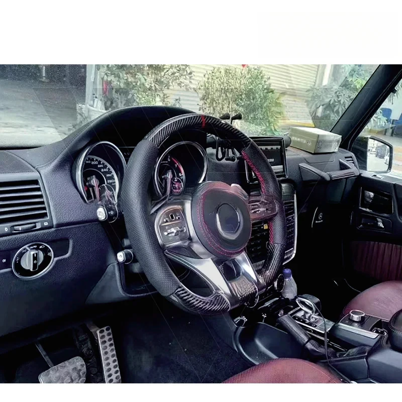 High Quality Carbon Fiber Steering Wheel For Mercedes G-Class W464 G500 G63 2019-2024