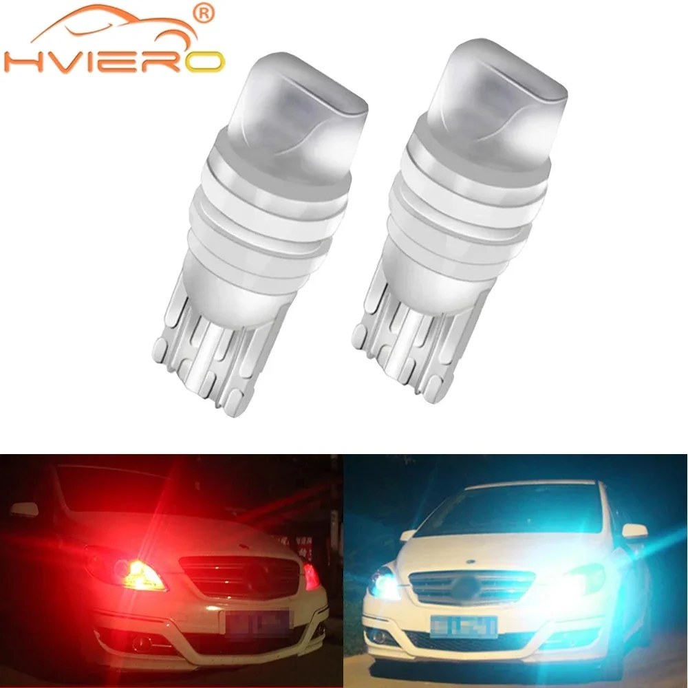 

2PCS Car T10 DRL 3030 COB Led Turn Side Light Markers Lamping Auto Interior Wedges Parking Bulb License Plate Lantern Waterproof