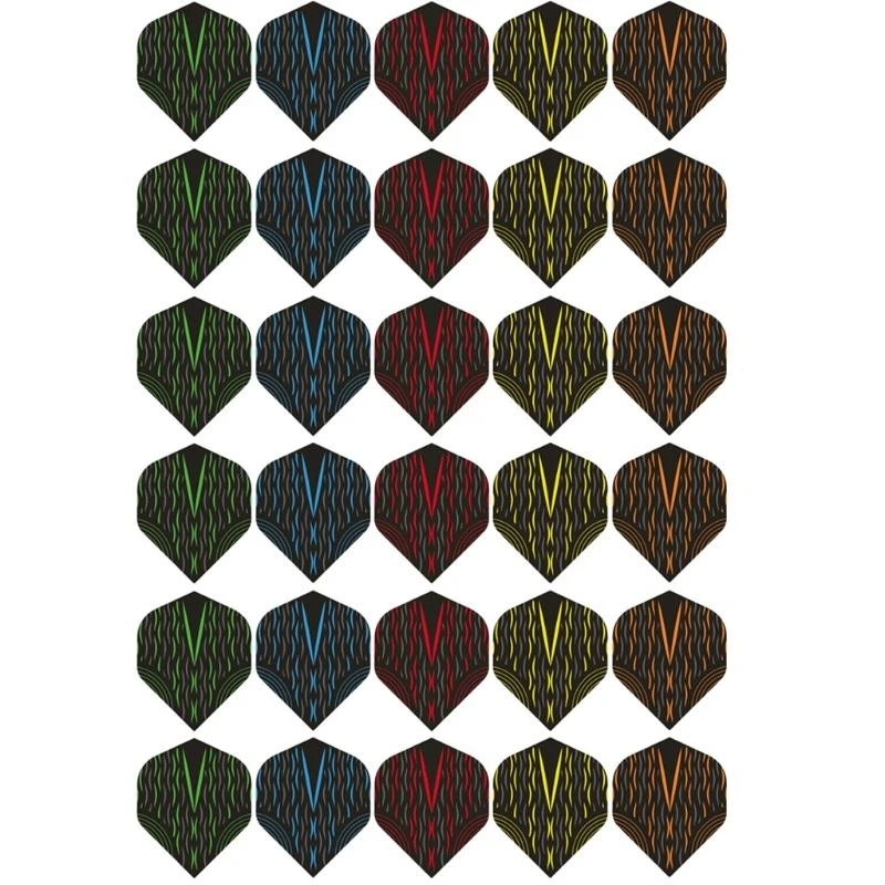 30Pcs/Pack Flights Harrows Accessory Tail Wing Flight Outdoor Sports for Soft Tip Darts Tail Wing