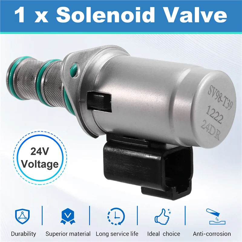 

N26R-42N-64-11721 High Quality Solenoid Valve For Komatsu PC95 PC12R-8 Excavator Electric Parts SV98-T39 24V
