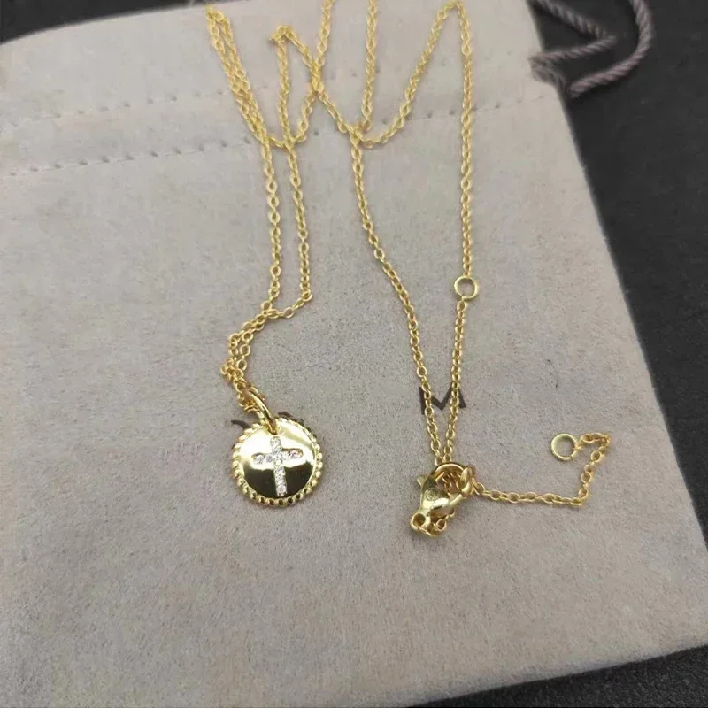 High Quality Stylish 925 Silver Dy Jewelry Boat Anchor & Shield Pendant Necklace For Party Wear With Everyday Wear