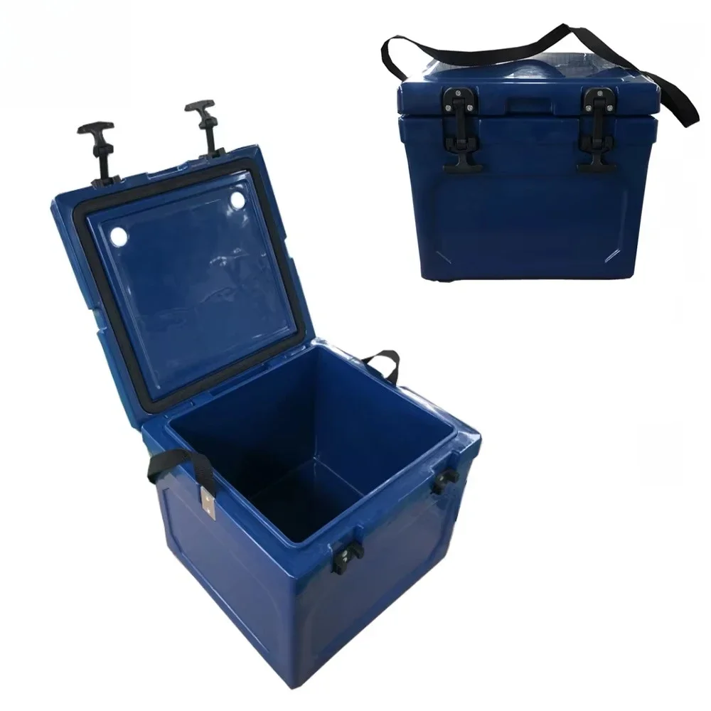 Striped Insulated 22L 68L Cooler Box Polyethylene LLDPE Leakproof Ice Chest for Beach Picnic Fishing Camping
