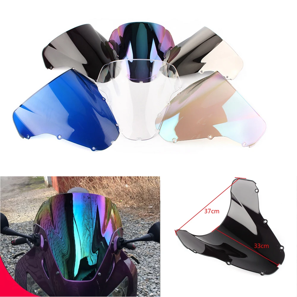 Motorcycle Double Bubble Windshield Deflector Protector Wind Screen For Honda CBR 900 929 RR 2000 2001 CBR929 CBR929RR CBR900RR