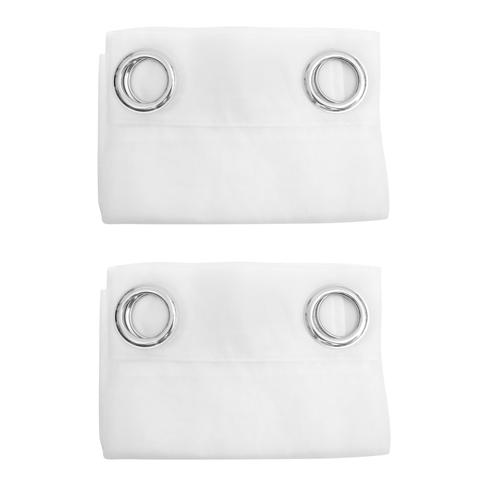 

2pcs White Gauze Curtain Set Sheer Curtains Living Room Window Drape Bedroom Kids Nursery Privacy Energy Saving
