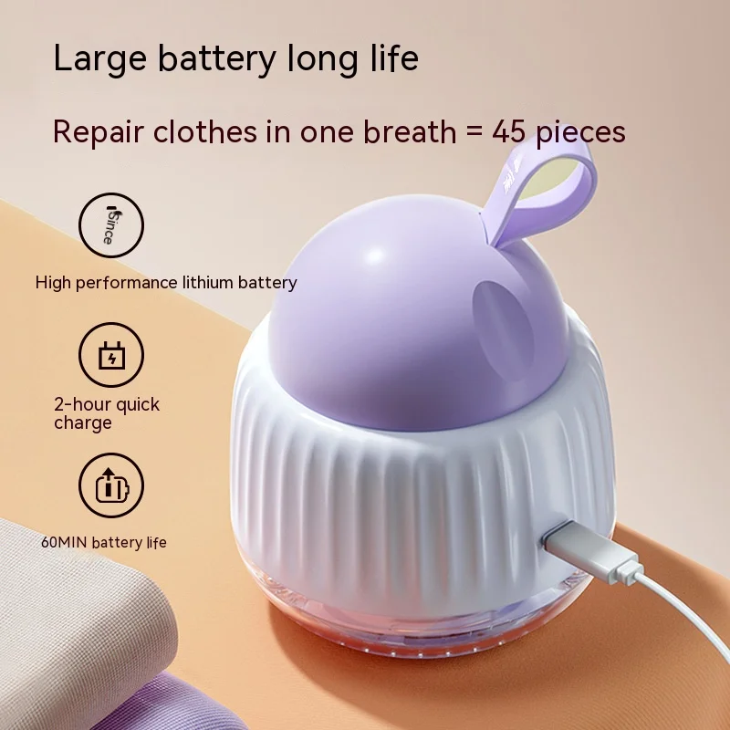 2 IN 1 Lint Remover USB Charging Electric Pellet Machine Hair Ball Lint Trimmer Portable Design for A Variety of Fabrics