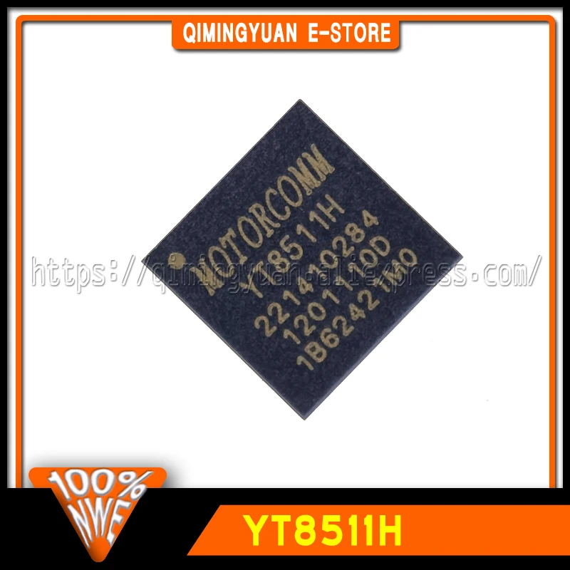 1~20PCS/LOT YT8511H QFN40 Single-port gigabit Ethernet physical layer transceiver (PHY) 100% New Original In Stock