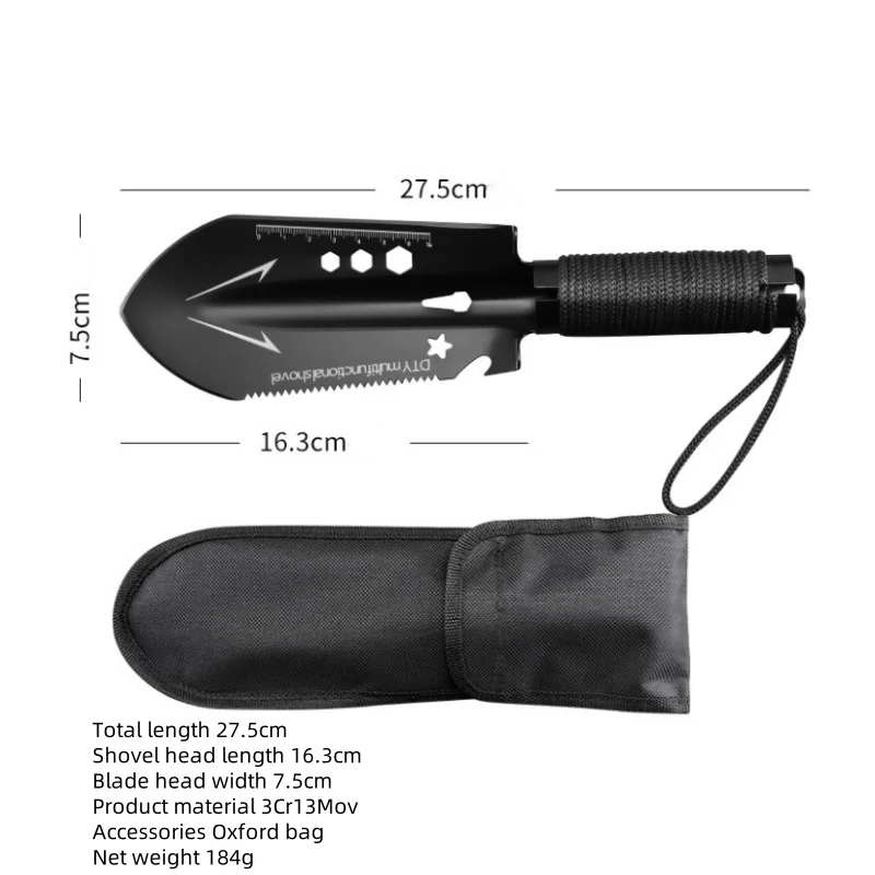 

Multi functional shovel, outdoor shovel, fishing shovel, portable car mounted manganese steel