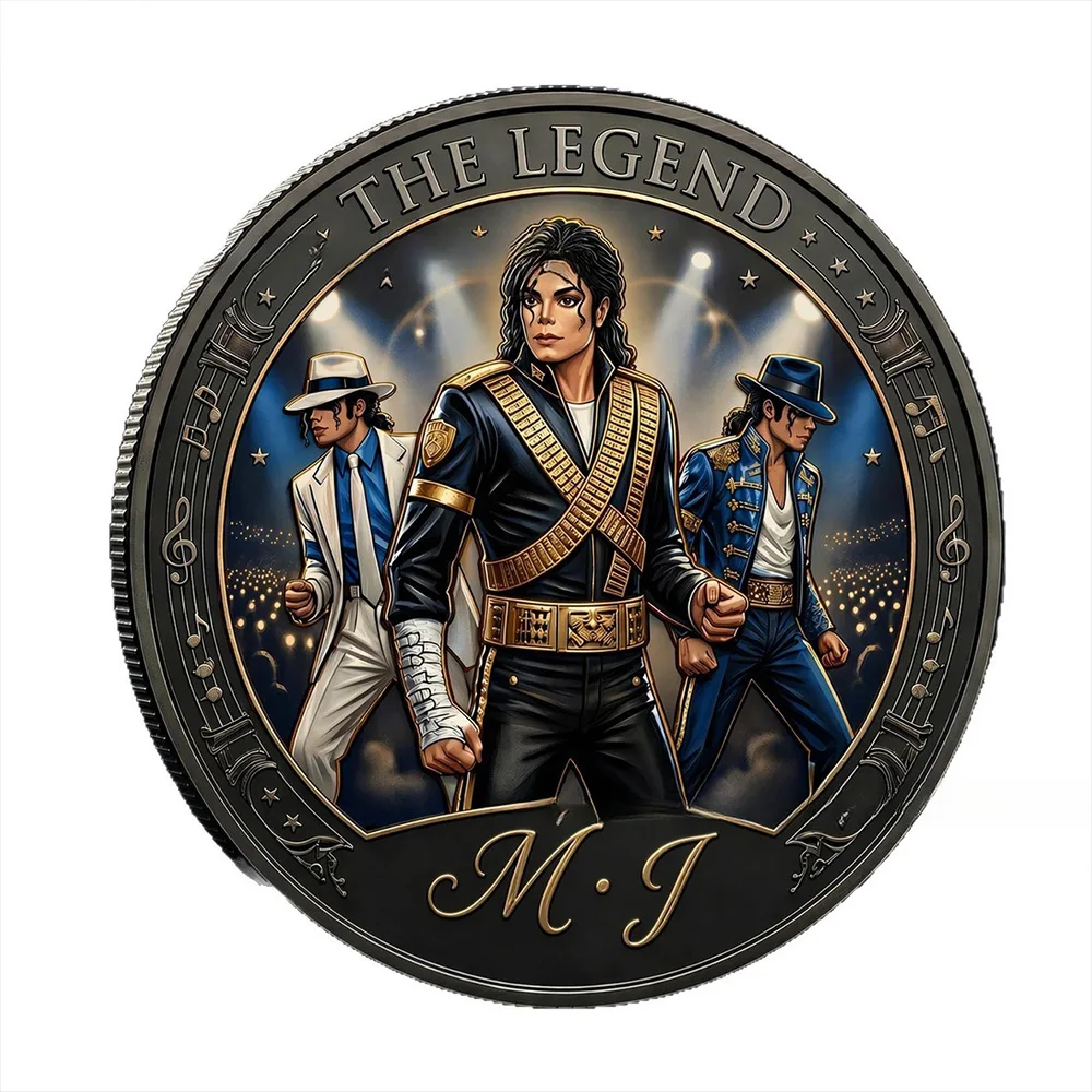 King of Pop Legacy Münze & Michael Jackson Film-Popcorn-Hut für Sammler – Geschenk 2026 – Detail 5