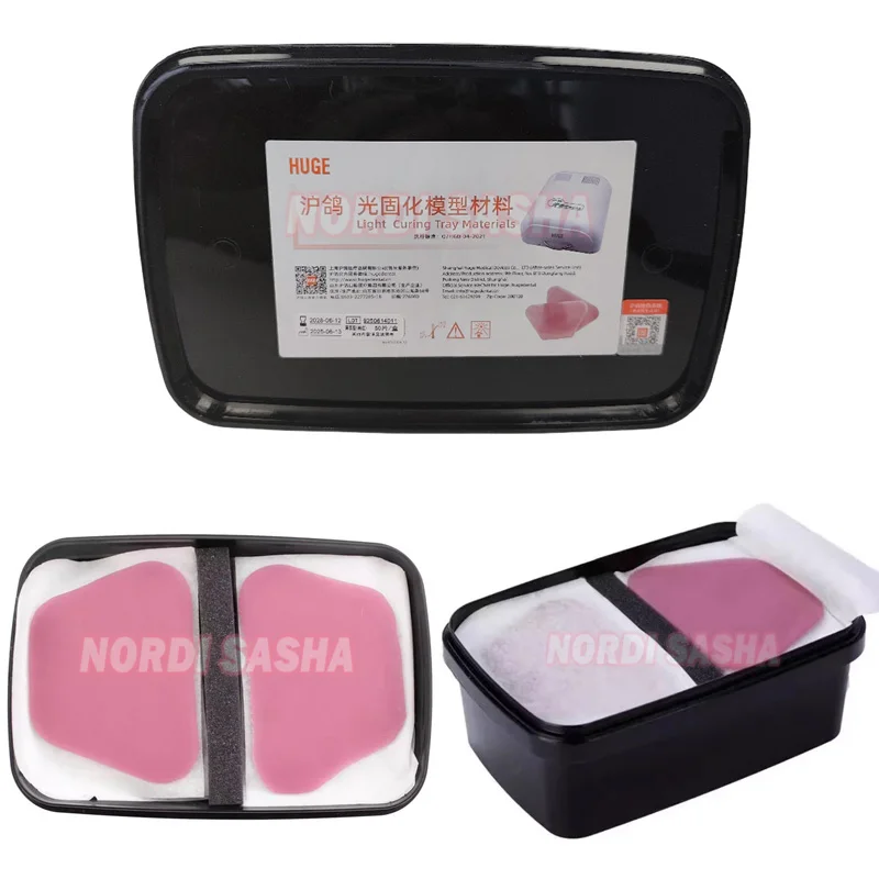 HUGE Dental Light Curing Model Material Tray Lab Individual Custom Mold Tray Material Resin Base Plate UV Cure Box Machine Tool