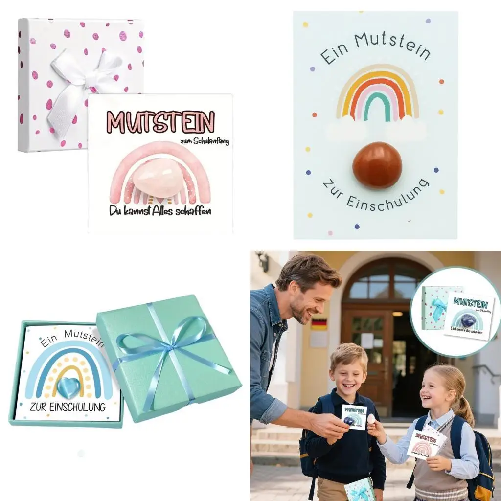 D7yy Natural Lucky Stone Gift Set Creative Art Craft Project For Kids School Classroom Science Learning Family Bonding