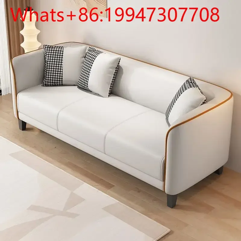 

Sofa small apartment rental house small sofa light luxury living room home simple modern apartment double technology cloth sofa