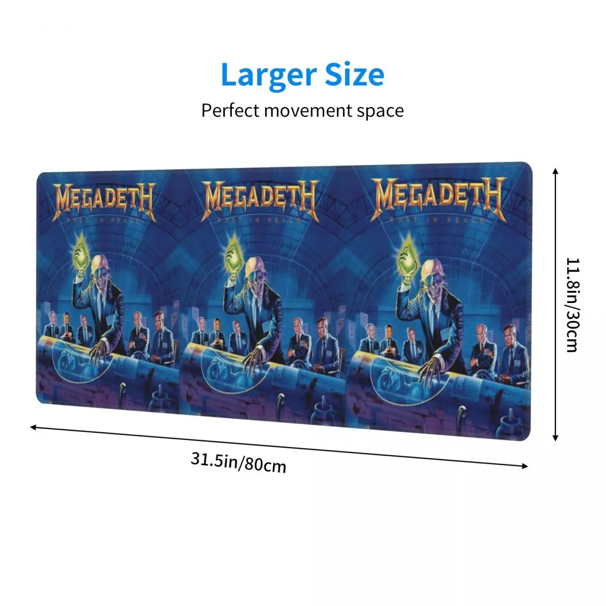 Megadeths Heavy Metal Band Large Mouse Pad Computer Keyboard Mouse Mat Gaming PC Laptop Desk Mat Office Accessories Table Mats