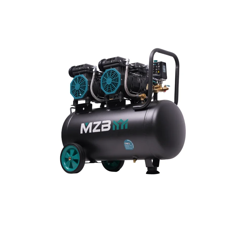 MZB Compressor Air Portable 50l 1500w 8 Bar Silent Oil Free Air Compressor
